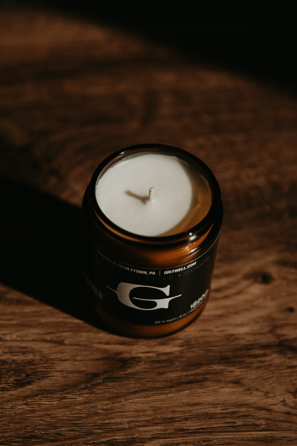Leather + Tobacco Candle