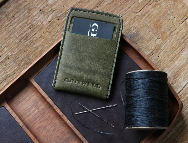 Woodruff Wallet + Distressed Olive
