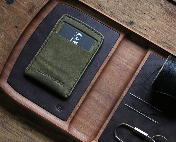 Woodruff Wallet + Distressed Olive