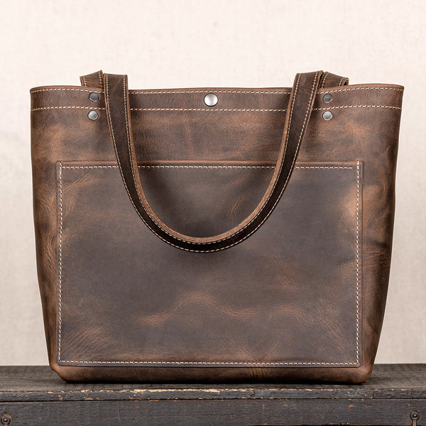 Finley Tote + Vintage Brown