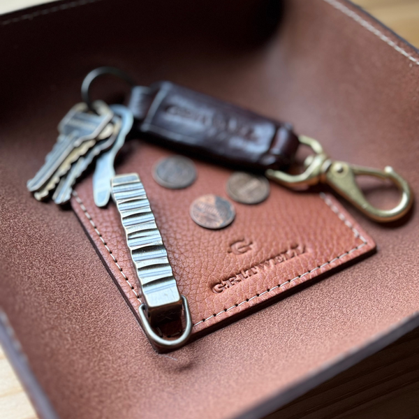 Leather Catchall + Pebbled Tan